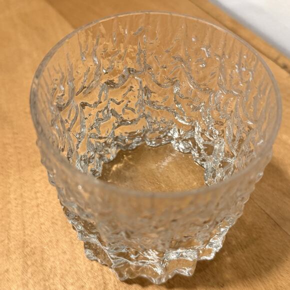 Whitefriars Glacier Textured Whiskey Glass Tumbler Lowball 3.5" Geoffrey Baxter - Picture 5 of 6